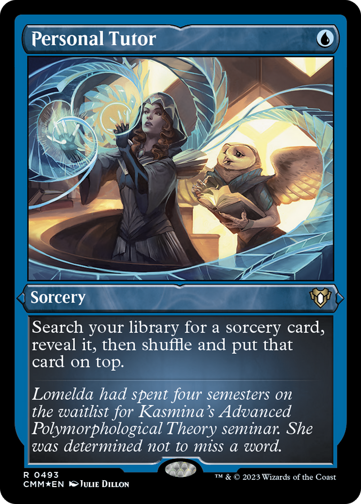 Personal Tutor (CMM-493) - Commander Masters Etched Foil - Premium MTG Single from Wizards of the Coast - Just $2.44! Shop now at Game Crave Tournament Store