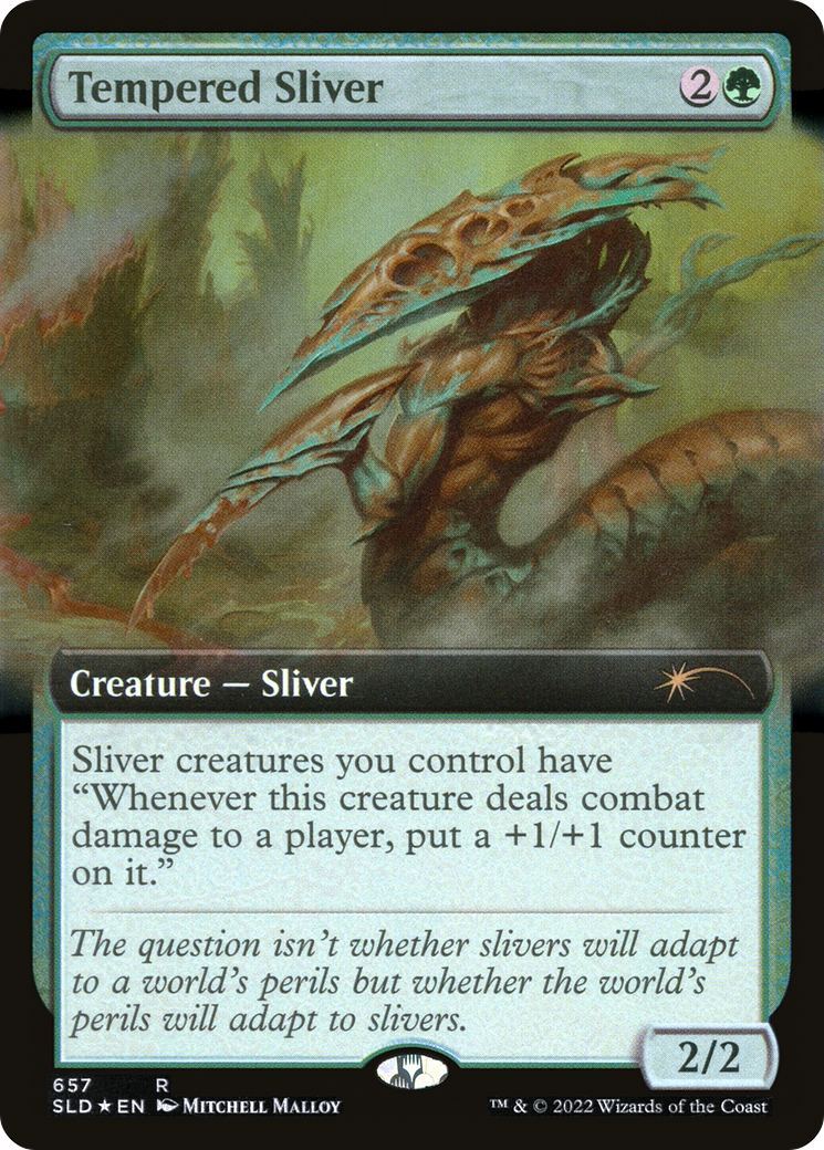 Tempered Sliver (SLD-657) - Secret Lair Drop: (Extended Art) Foil - Premium MTG Single from Wizards of the Coast - Just $0.22! Shop now at Game Crave Tournament Store