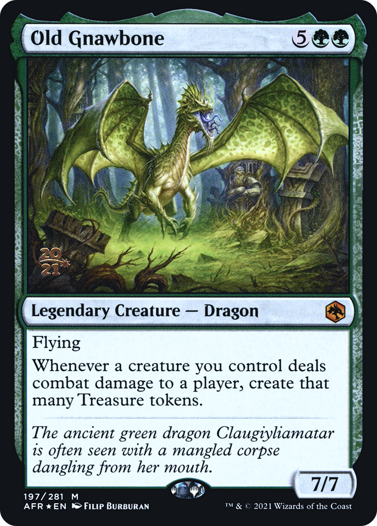 Old Gnawbone (PAFR-197S) - Adventures in the Forgotten Realms Promos Foil - Premium MTG Single from Wizards of the Coast - Just $14.95! Shop now at Game Crave Tournament Store