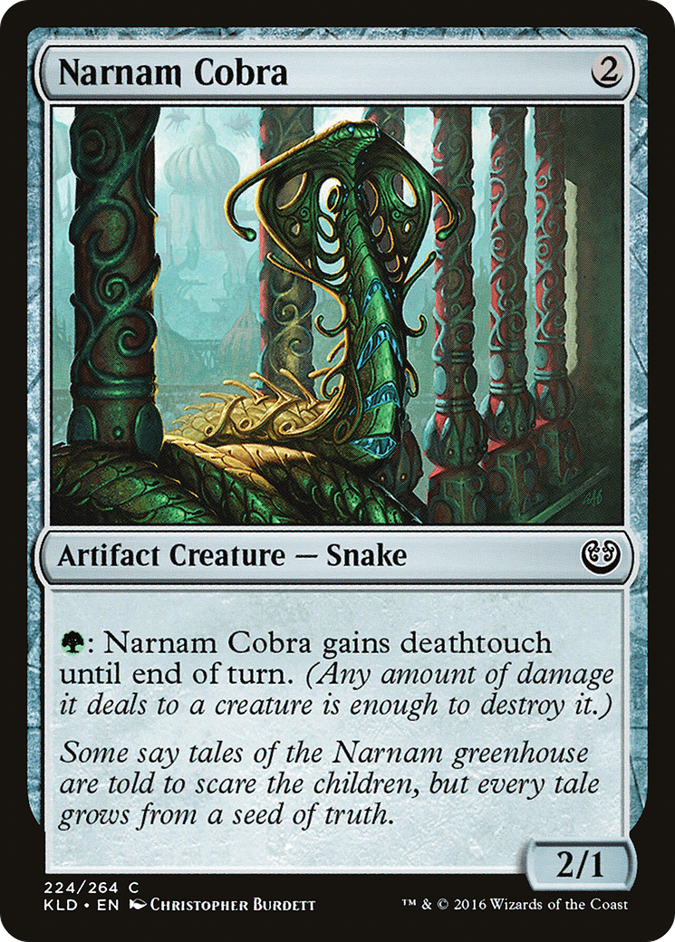 Narnam Cobra (KLD-224) - Kaladesh - Premium MTG Single from Wizards of the Coast - Just $0.25! Shop now at Game Crave Tournament Store