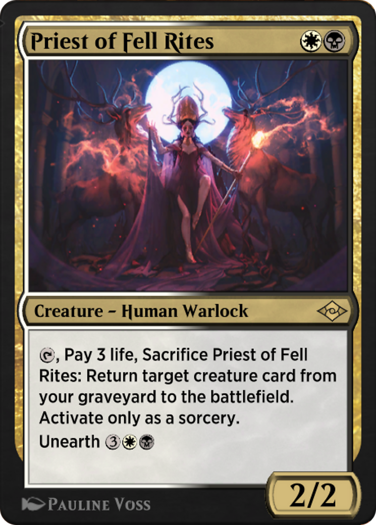 Priest of Fell Rites (J21-707) - Jumpstart: Historic Horizons - Premium MTG Single from Wizards of the Coast - Just $0! Shop now at Game Crave Tournament Store