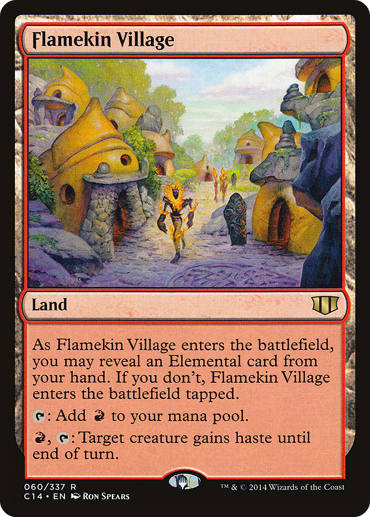 Flamekin Village (C14-060) - Commander 2014 - Premium MTG Single from Wizards of the Coast - Just $0.42! Shop now at Game Crave Tournament Store