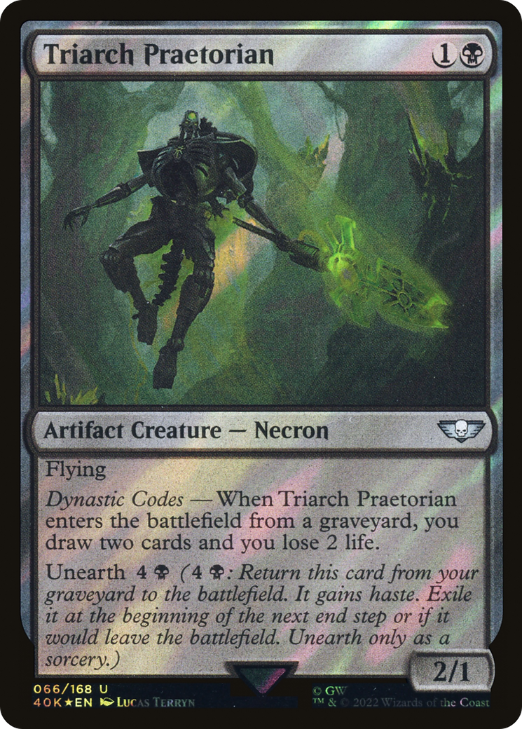 Triarch Praetorian (40K-66★) - Warhammer 40,000 Commander Foil - Premium MTG Single from Wizards of the Coast - Just $0.79! Shop now at Game Crave Tournament Store