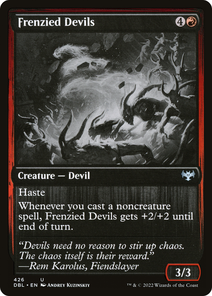 Frenzied Devils (DBL-426) - Innistrad: Double Feature - Premium MTG Single from Wizards of the Coast - Just $0.08! Shop now at Game Crave Tournament Store