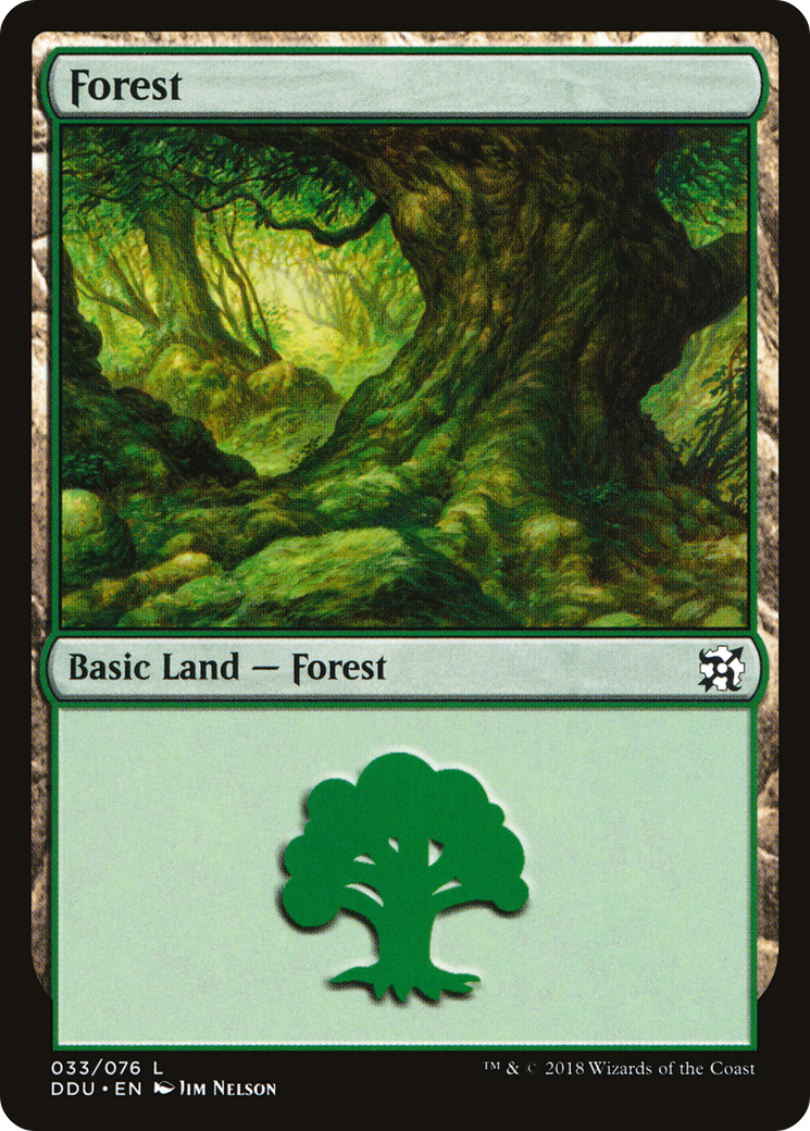 Forest (DDU-033) - Duel Decks: Elves vs. Inventors - Premium MTG Single from Wizards of the Coast - Just $0.25! Shop now at Game Crave Tournament Store
