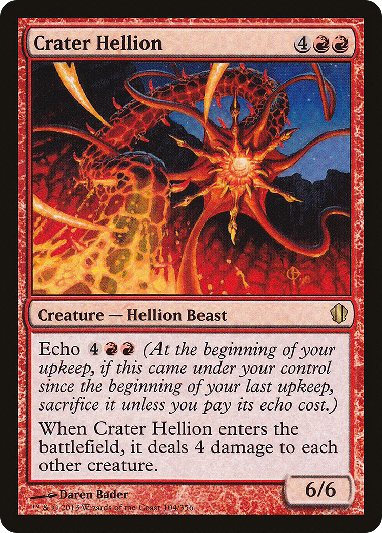 Crater Hellion (C13-104) - Commander 2013 - Premium MTG Single from Wizards of the Coast - Just $0.08! Shop now at Game Crave Tournament Store