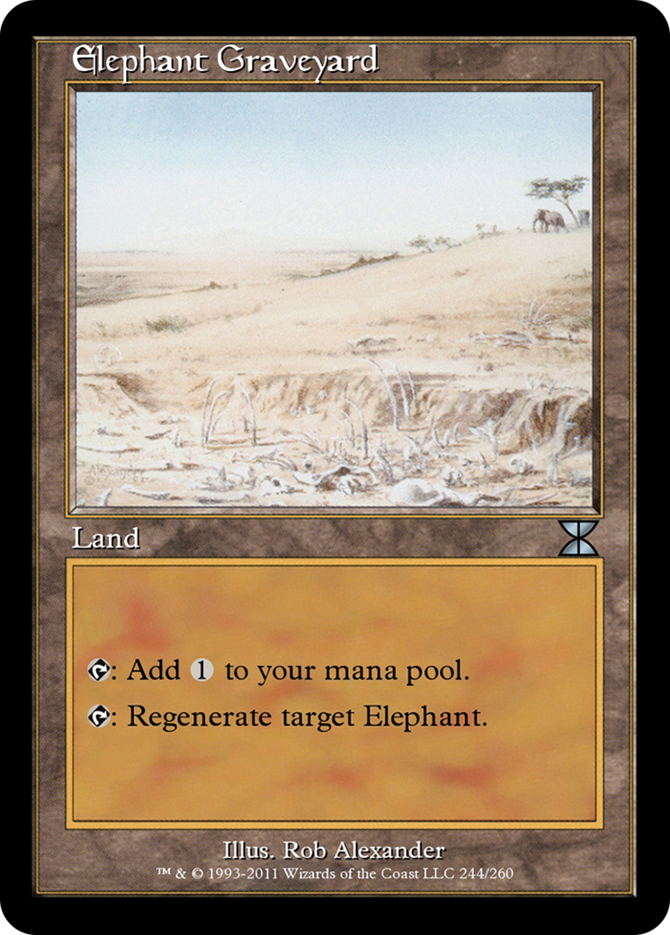 Elephant Graveyard (ME4-244) - Masters Edition IV Foil - Premium MTG Single from Wizards of the Coast - Just $0! Shop now at Game Crave Tournament Store