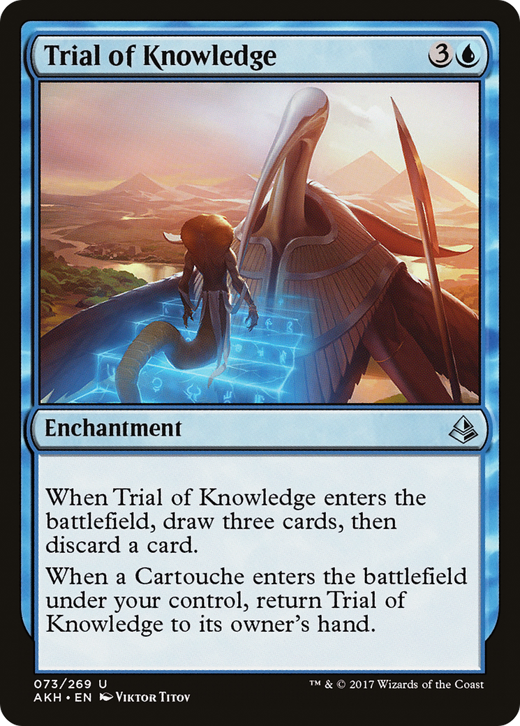 Trial of Knowledge (AKH-073) - Amonkhet Foil - Premium MTG Single from Wizards of the Coast - Just $0.08! Shop now at Game Crave Tournament Store