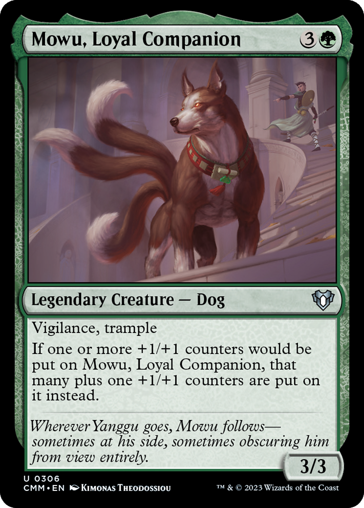 Mowu, Loyal Companion (CMM-306) - Commander Masters - Premium MTG Single from Wizards of the Coast - Just $0.08! Shop now at Game Crave Tournament Store