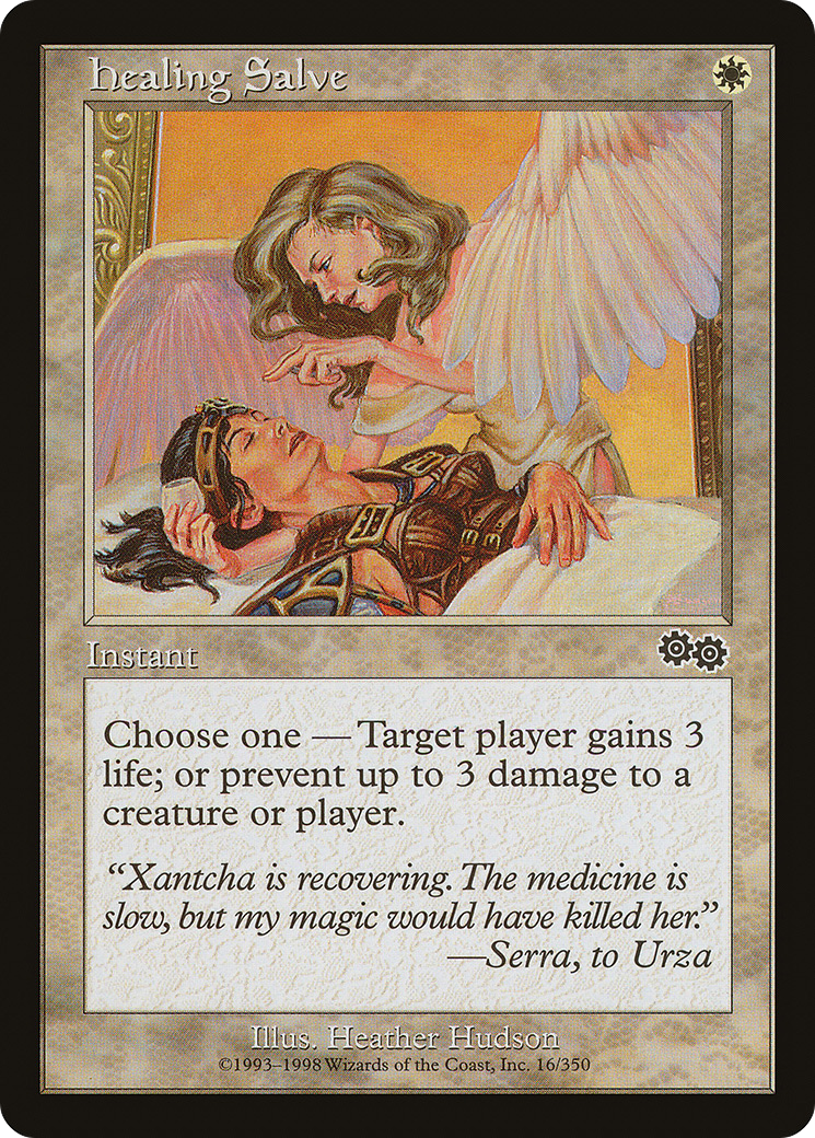 Healing Salve (USG-016) - Urza's Saga - Premium MTG Single from Wizards of the Coast - Just $0.08! Shop now at Game Crave Tournament Store