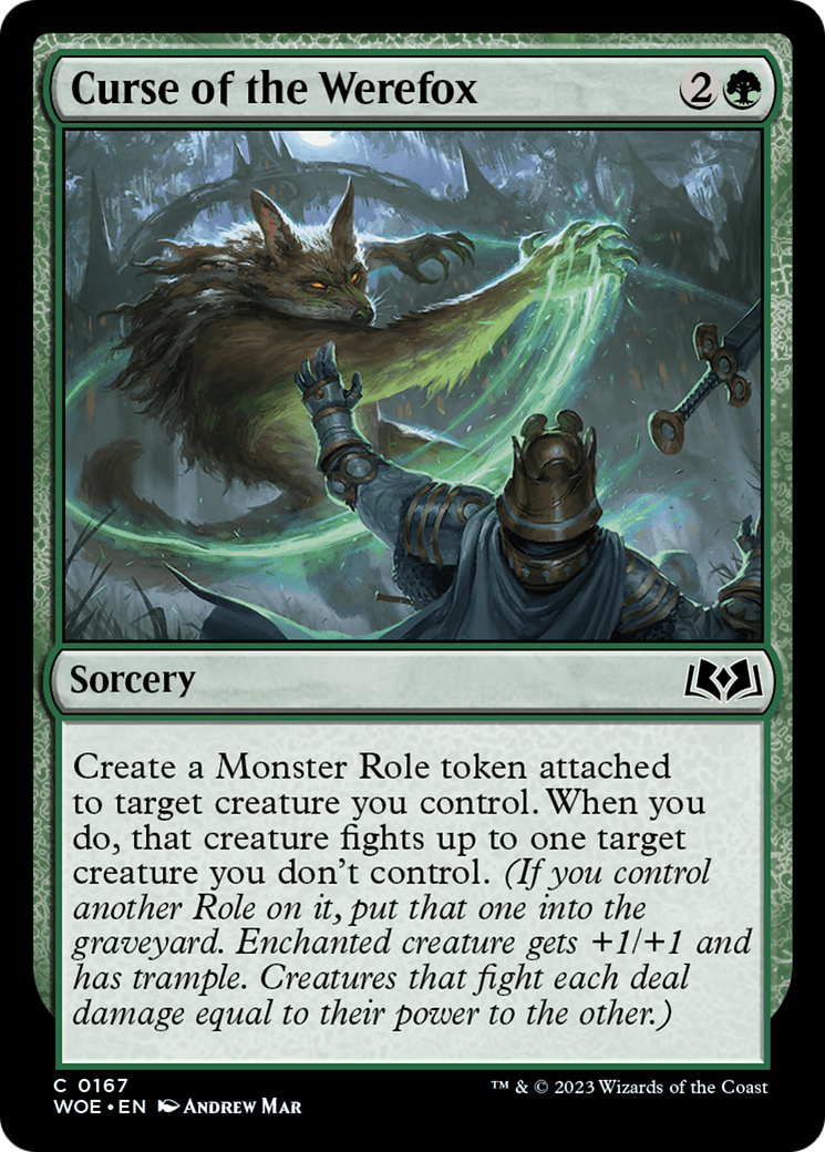 Curse of the Werefox (WOE-167) - Wilds of Eldraine Foil - Premium MTG Single from Wizards of the Coast - Just $0.08! Shop now at Game Crave Tournament Store