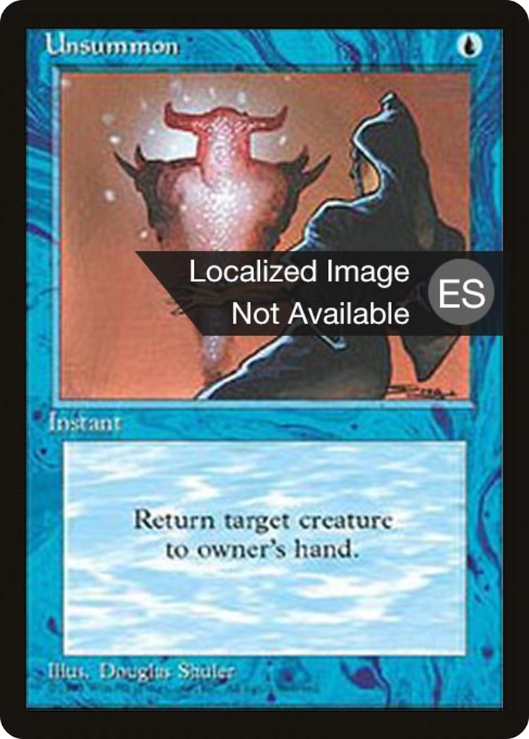 Unsummon (4BB-111) - Fourth Edition Foreign Black Border - Premium MTG Single from Wizards of the Coast - Just $0.69! Shop now at Game Crave Tournament Store