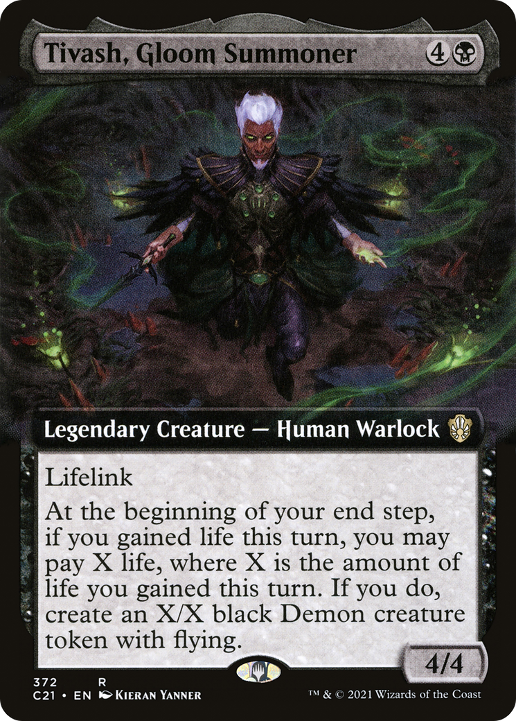 Tivash, Gloom Summoner (C21-372) - Commander 2021: (Extended Art) - Premium MTG Single from Wizards of the Coast - Just $0.43! Shop now at Game Crave Tournament Store