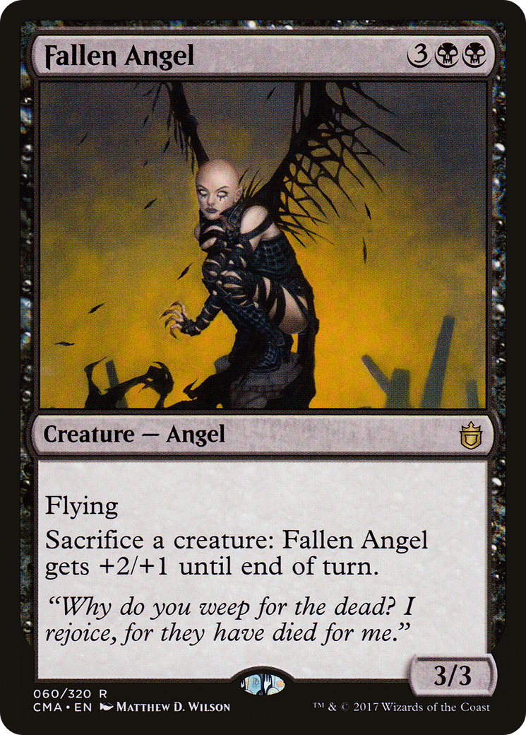 Fallen Angel (CMA-060) - Commander Anthology - Premium MTG Single from Wizards of the Coast - Just $0.08! Shop now at Game Crave Tournament Store