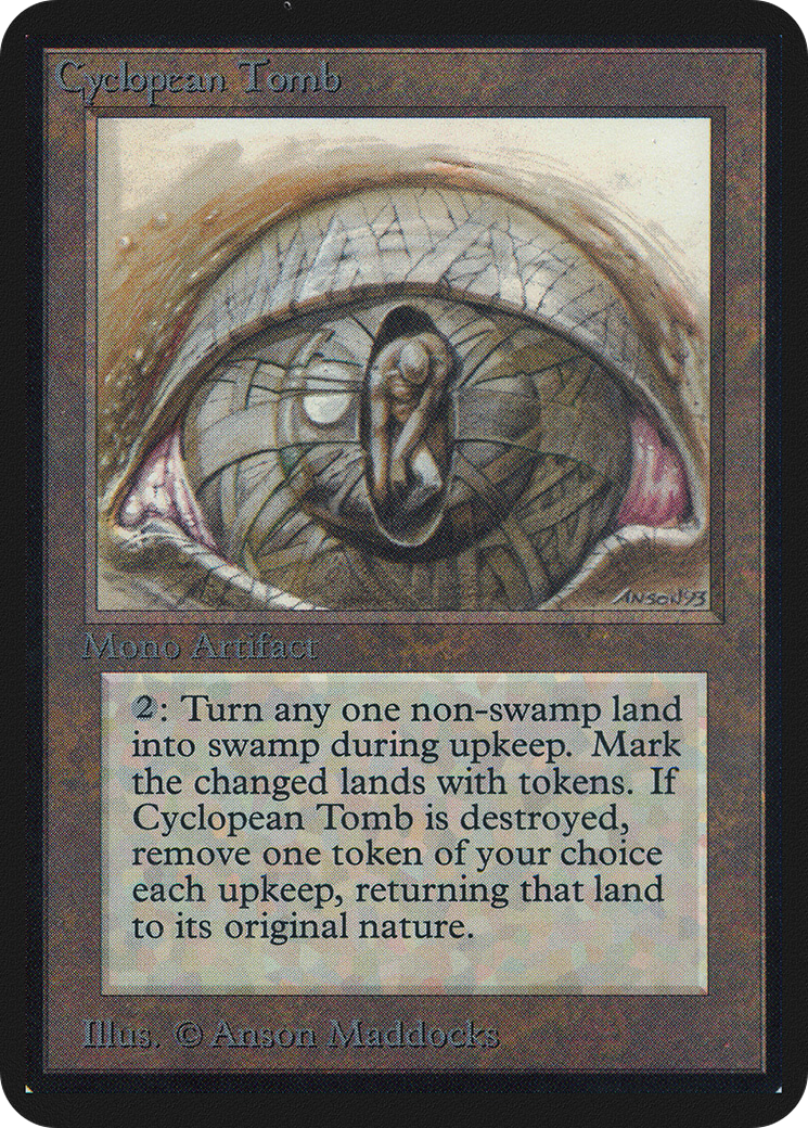 Cyclopean Tomb (LEA-240) - Limited Edition Alpha - Premium MTG Single from Wizards of the Coast - Just $0! Shop now at Game Crave Tournament Store