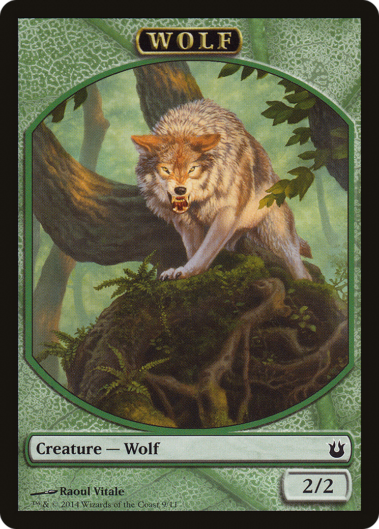 Wolf (TBNG-009) - Born of the Gods Tokens - Premium MTG Single from Wizards of the Coast - Just $0.08! Shop now at Game Crave Tournament Store