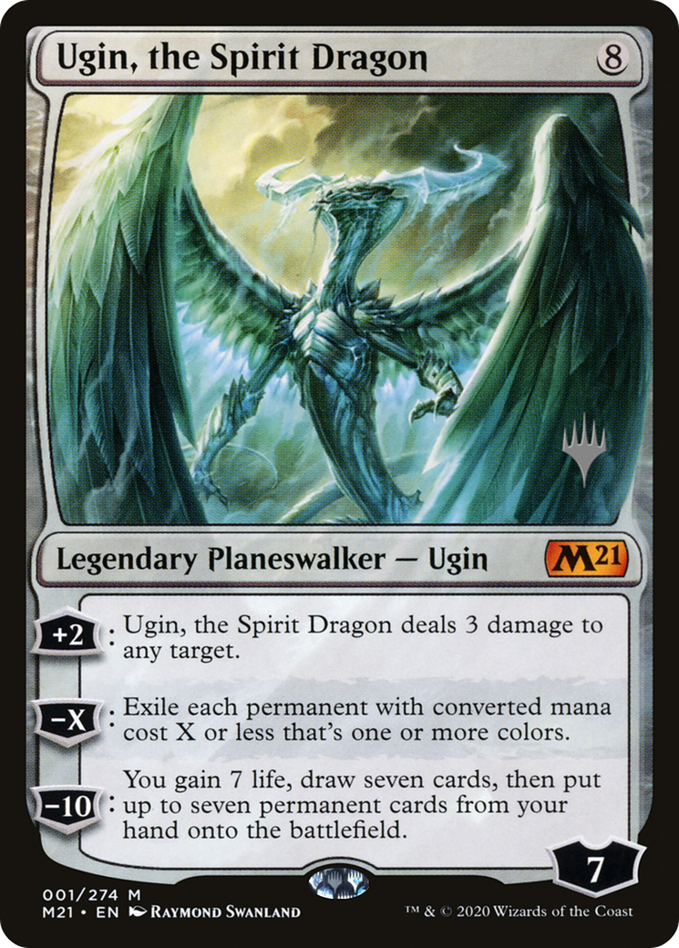 Ugin, the Spirit Dragon (PM21-01P) - Core Set 2021 Promos - Premium MTG Single from Wizards of the Coast - Just $4.50! Shop now at Game Crave Tournament Store