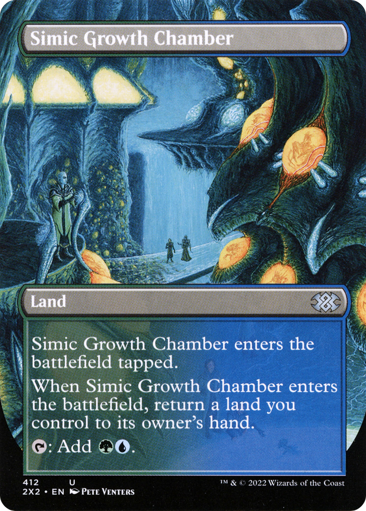 Simic Growth Chamber (2X2-412) - Double Masters 2022 (Borderless) - Premium MTG Single from Wizards of the Coast - Just $0.77! Shop now at Game Crave Tournament Store