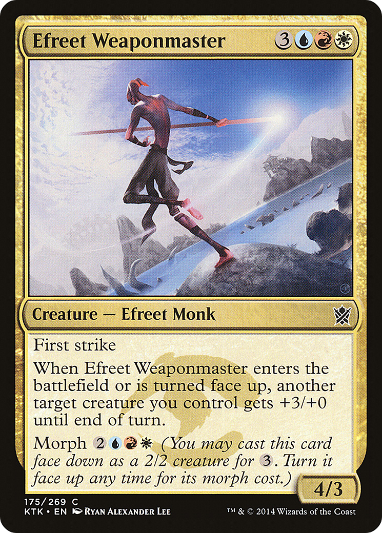 Efreet Weaponmaster (KTK-175) - Khans of Tarkir - Premium MTG Single from Wizards of the Coast - Just $0.08! Shop now at Game Crave Tournament Store