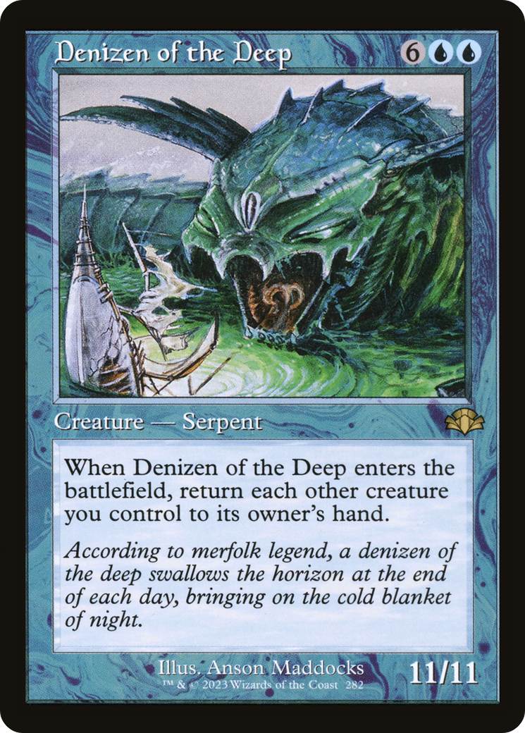 Denizen of the Deep (DMR-282) - Dominaria Remastered - Premium MTG Single from Wizards of the Coast - Just $0.08! Shop now at Game Crave Tournament Store