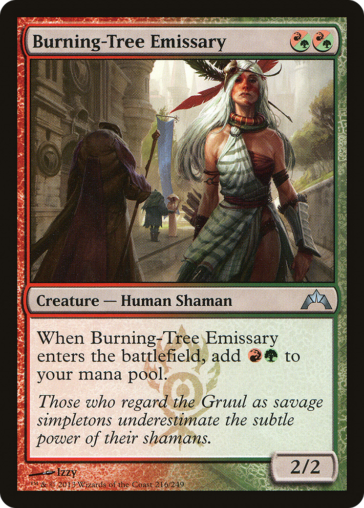 Burning-Tree Emissary (GTC-216) - Gatecrash Foil - Premium MTG Single from Wizards of the Coast - Just $1.42! Shop now at Game Crave Tournament Store