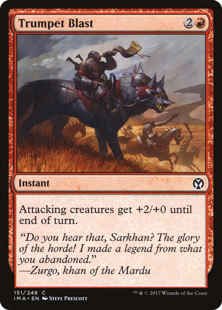 Trumpet Blast (IMA-151) - Iconic Masters Foil - Premium MTG Single from Wizards of the Coast - Just $0.08! Shop now at Game Crave Tournament Store