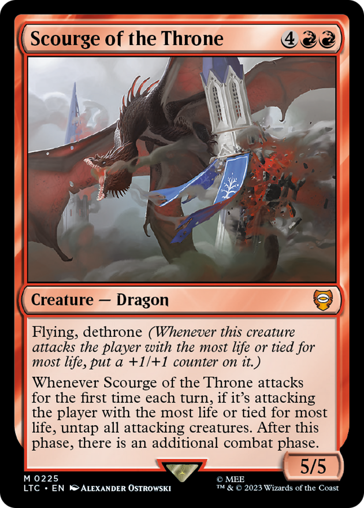 Scourge of the Throne (LTC-225) - Tales of Middle-earth Commander - Premium MTG Single from Wizards of the Coast - Just $0.08! Shop now at Game Crave Tournament Store