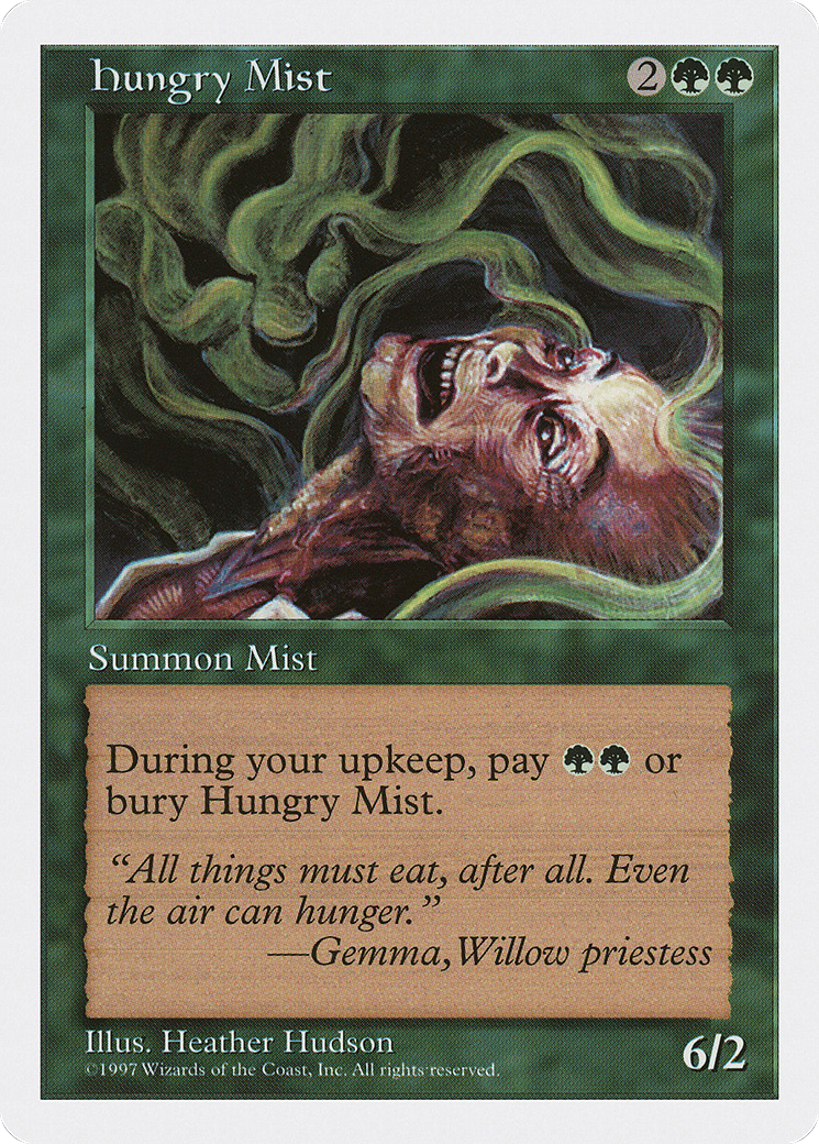 Hungry Mist (5ED-302) - Fifth Edition - Premium MTG Single from Wizards of the Coast - Just $0.08! Shop now at Game Crave Tournament Store