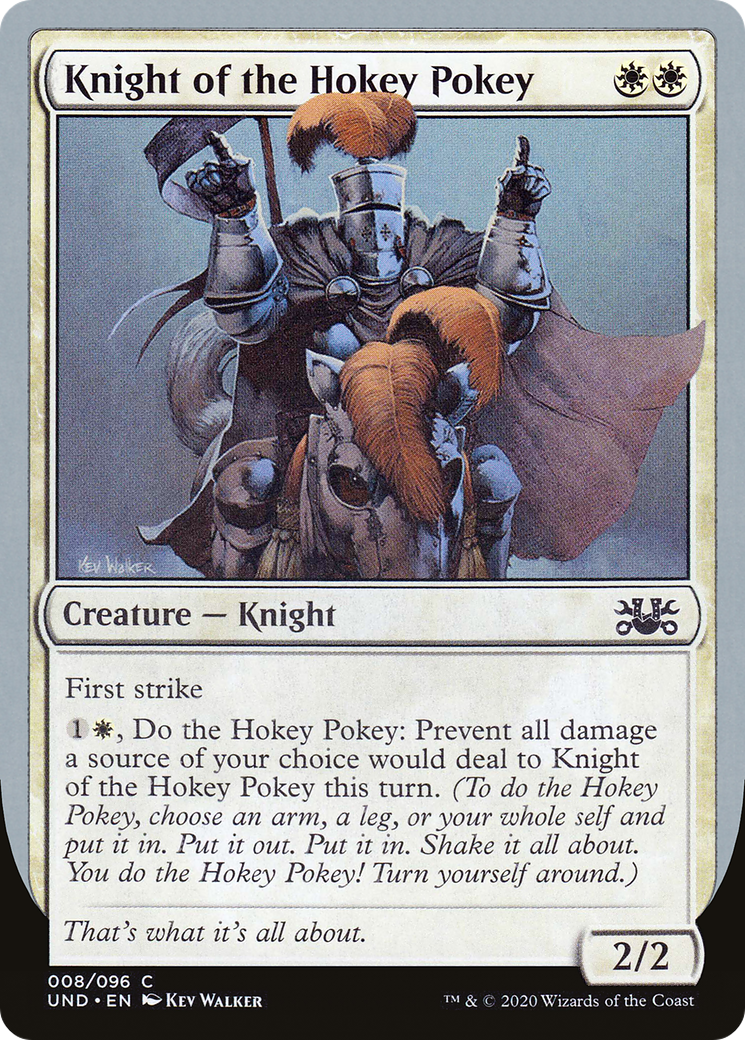 Knight of the Hokey Pokey (UND-008) - Unsanctioned - Premium MTG Single from Wizards of the Coast - Just $0.08! Shop now at Game Crave Tournament Store