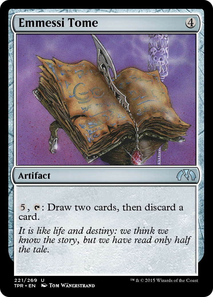 Emmessi Tome (TPR-221) - Tempest Remastered Foil - Premium MTG Single from Wizards of the Coast - Just $0! Shop now at Game Crave Tournament Store