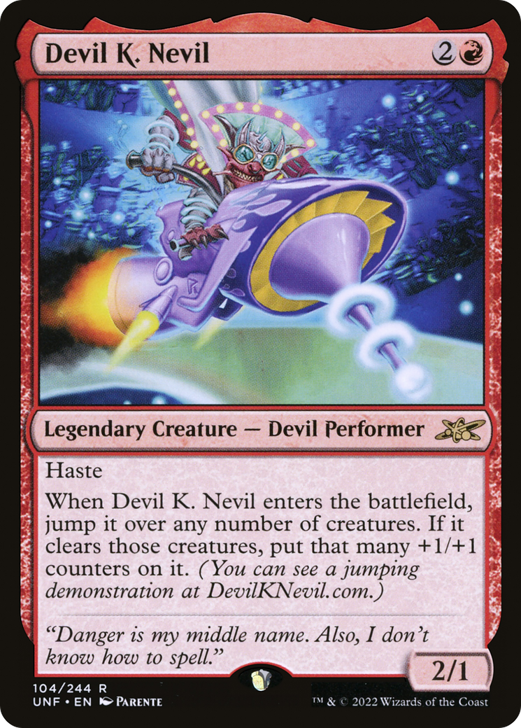 Devil K. Nevil (UNF-104) - Unfinity Foil - Premium MTG Single from Wizards of the Coast - Just $0.08! Shop now at Game Crave Tournament Store