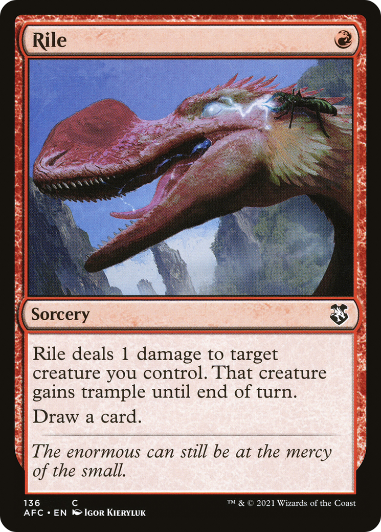 Rile (AFC-136) - Forgotten Realms Commander - Premium MTG Single from Wizards of the Coast - Just $0.08! Shop now at Game Crave Tournament Store