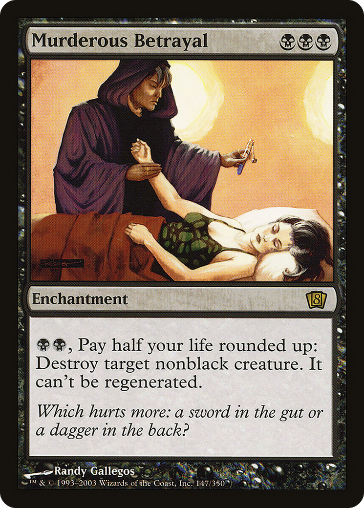 Murderous Betrayal (8ED-147★) - Eighth Edition Foil - Premium MTG Single from Wizards of the Coast - Just $0.23! Shop now at Game Crave Tournament Store