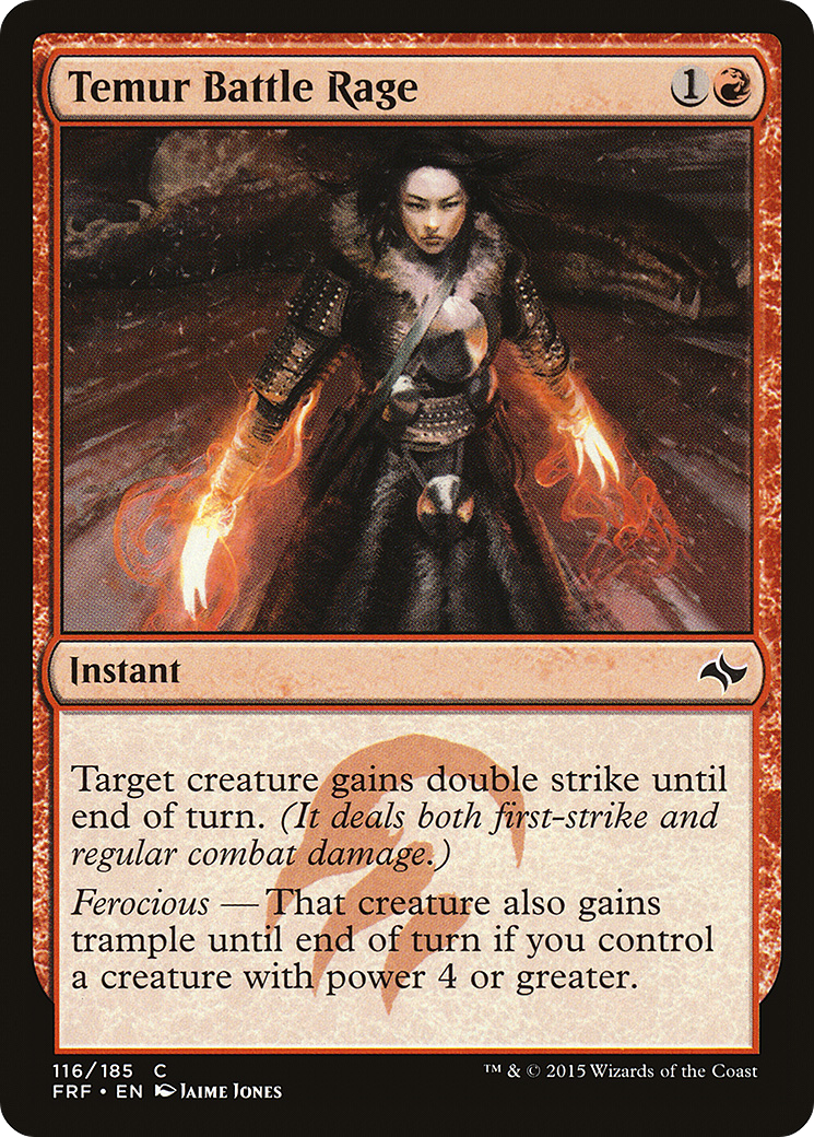 Temur Battle Rage (FRF-116) - Fate Reforged Foil - Premium MTG Single from Wizards of the Coast - Just $1.67! Shop now at Game Crave Tournament Store