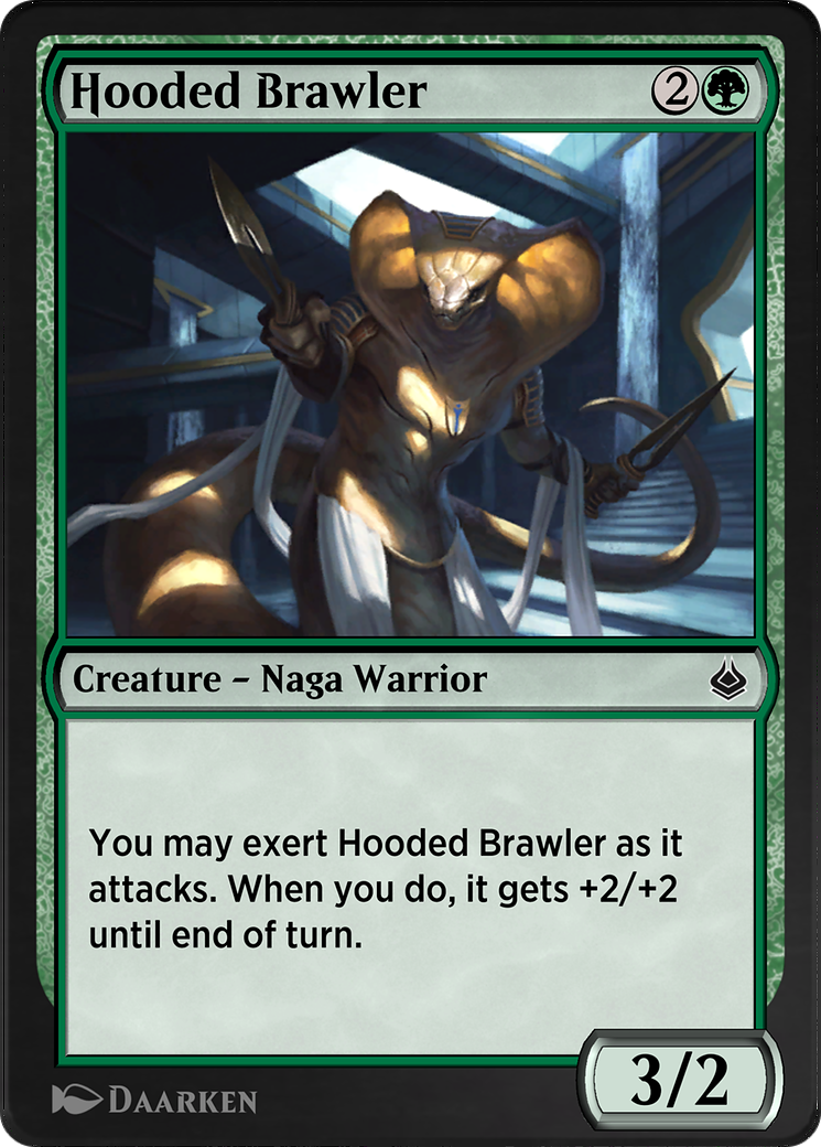 Hooded Brawler (AKR-194) - Amonkhet Remastered - Premium MTG Single from Wizards of the Coast - Just $0! Shop now at Game Crave Tournament Store