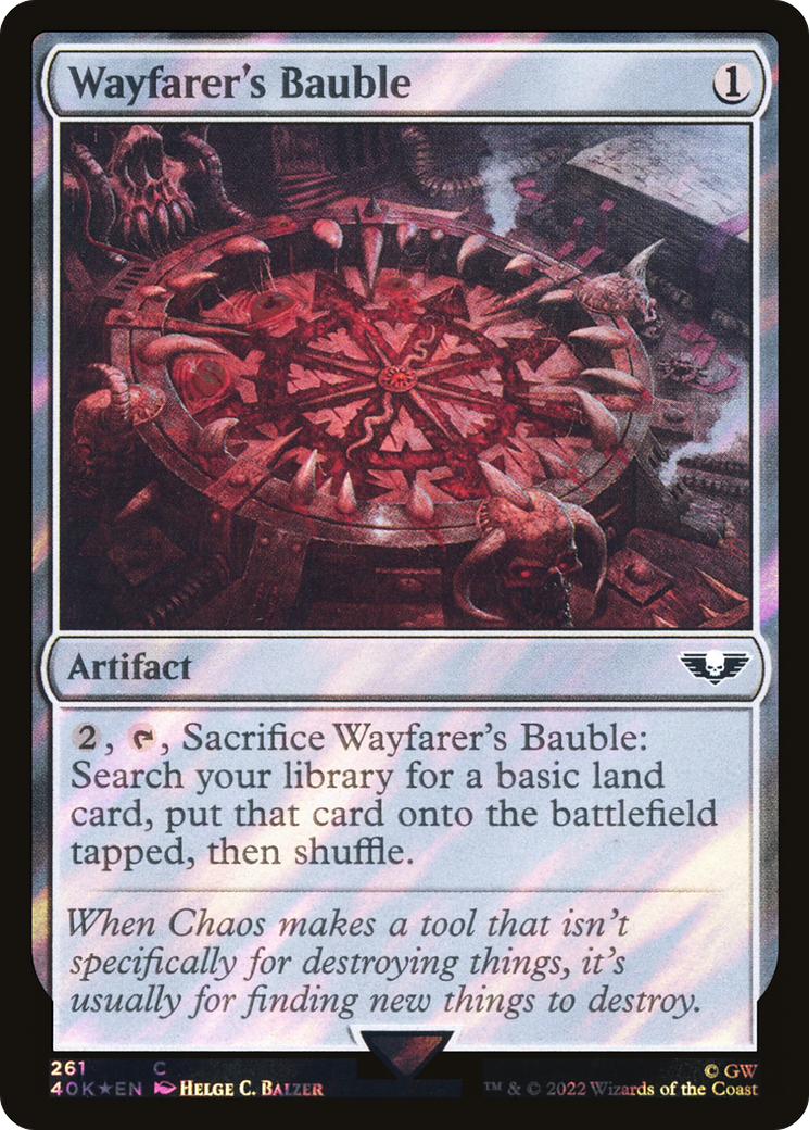 Wayfarer's Bauble (40K-261★) - Warhammer 40,000 Commander Foil - Premium MTG Single from Wizards of the Coast - Just $0.41! Shop now at Game Crave Tournament Store