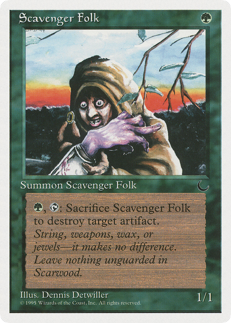 Scavenger Folk (CHR-069) - Chronicles - Premium MTG Single from Wizards of the Coast - Just $0.08! Shop now at Game Crave Tournament Store