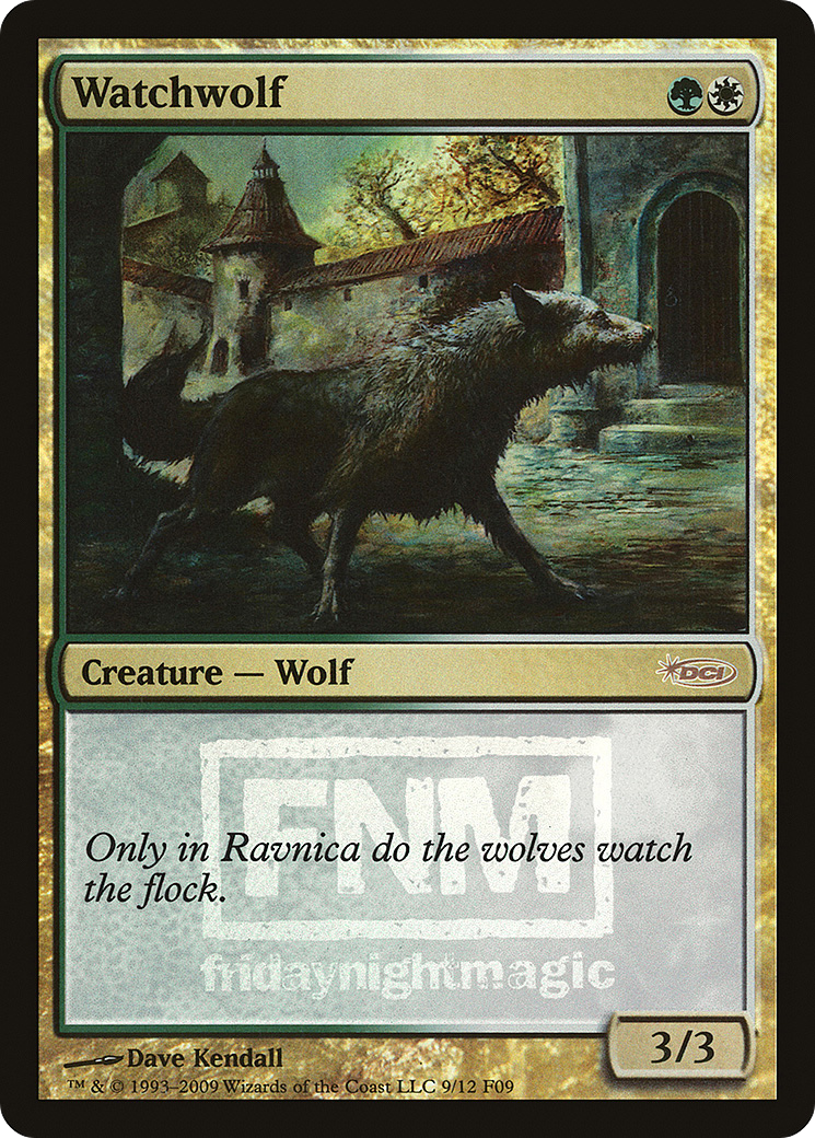 Watchwolf (F09-009) - Friday Night Magic 2009 Foil - Premium MTG Single from Wizards of the Coast - Just $0.52! Shop now at Game Crave Tournament Store