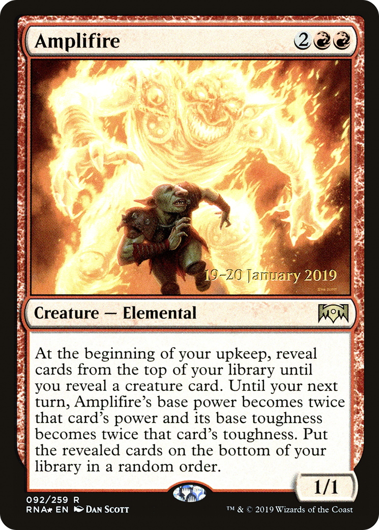 Amplifire (PRNA-92S) - Ravnica Allegiance Promos Foil - Premium MTG Single from Wizards of the Coast - Just $0.17! Shop now at Game Crave Tournament Store