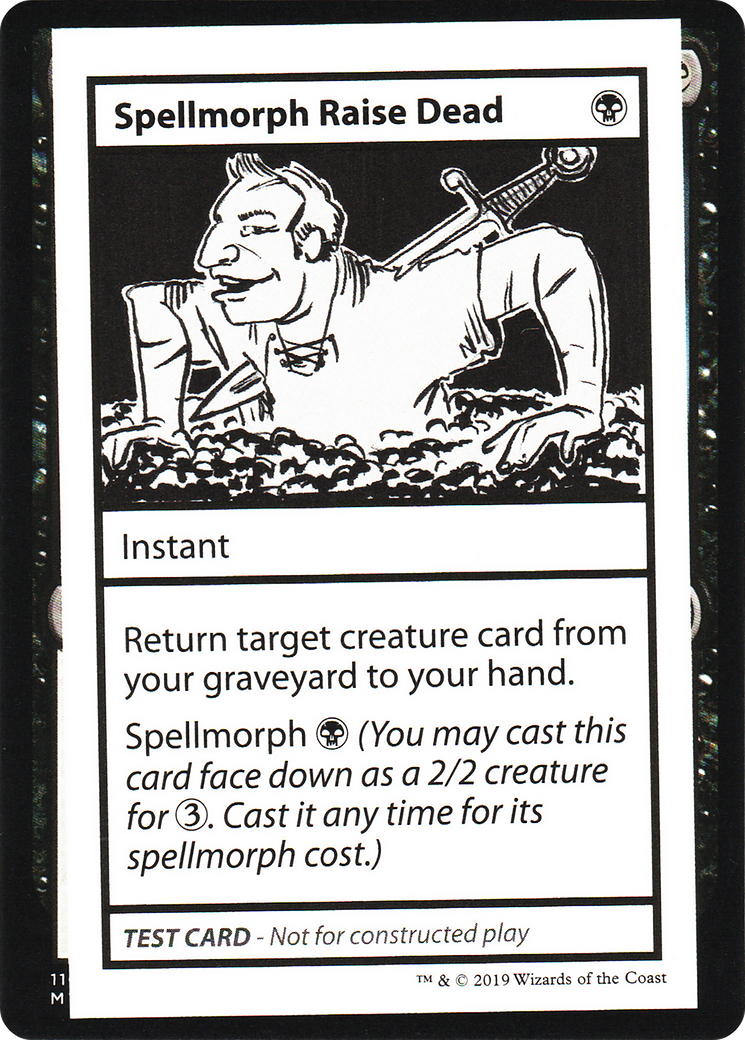 Spellmorph Raise Dead (CMB2-046) - Mystery Booster Playtest Cards 2021 - Premium MTG Single from Wizards of the Coast - Just $0.08! Shop now at Game Crave Tournament Store
