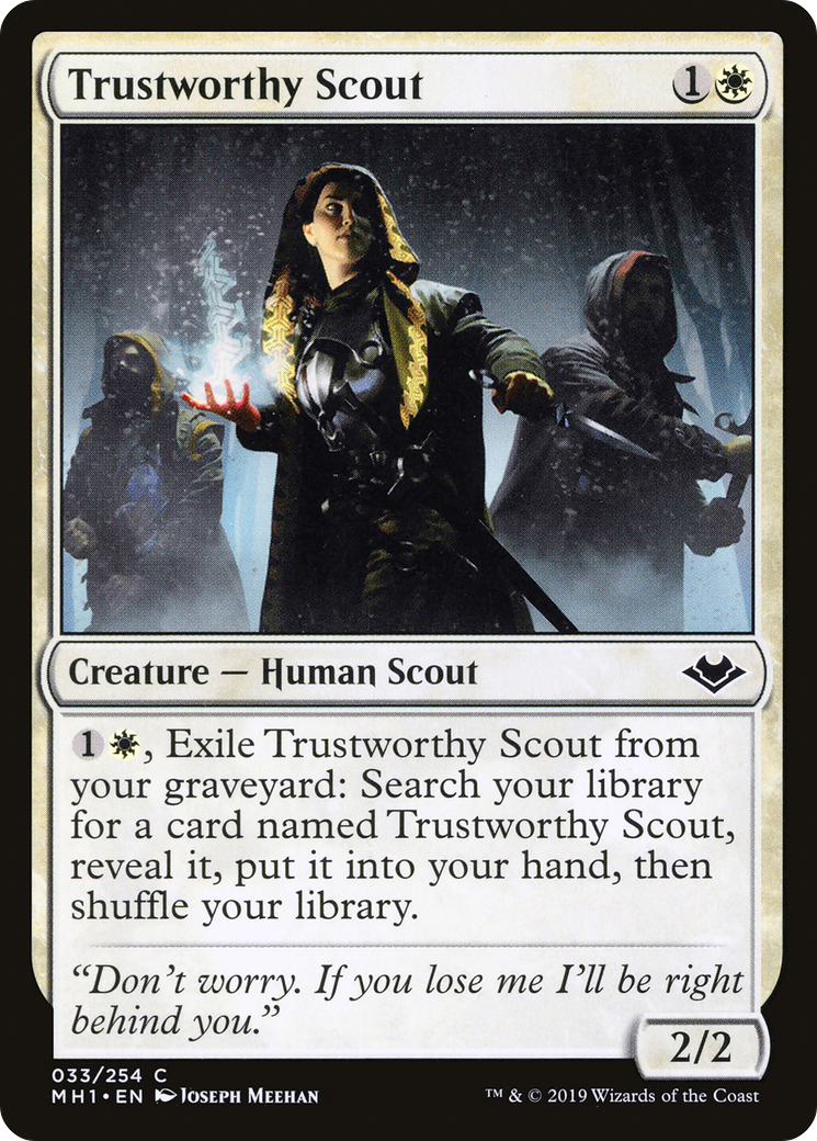 Trustworthy Scout (MH1-033) - Modern Horizons Foil - Premium MTG Single from Wizards of the Coast - Just $0.01! Shop now at Game Crave Tournament Store