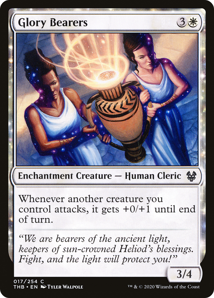 Glory Bearers (THB-017) - Theros Beyond Death: (nyxtouched) Foil - Premium MTG Single from Wizards of the Coast - Just $0.08! Shop now at Game Crave Tournament Store