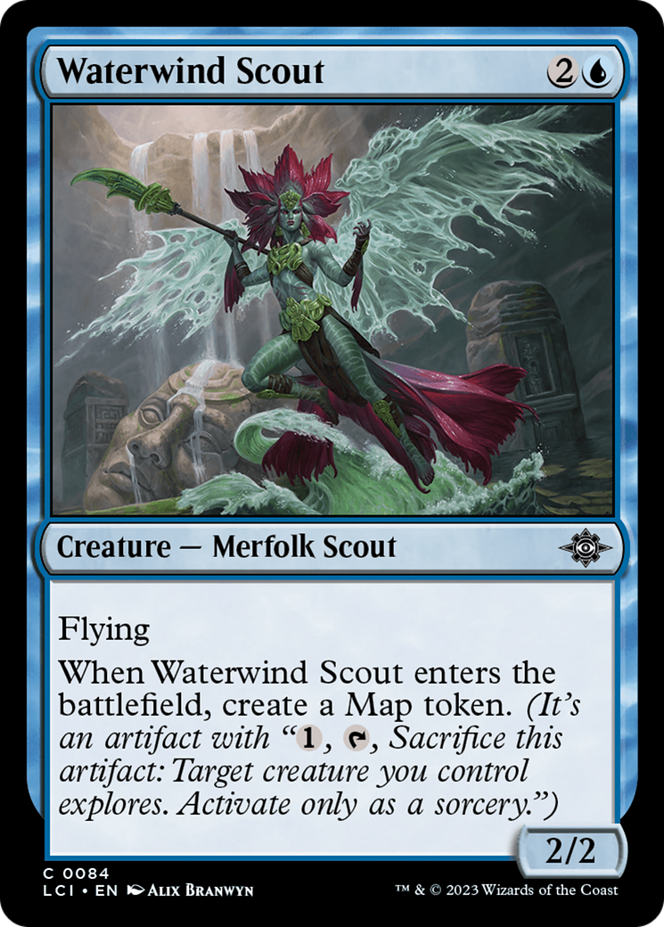 Waterwind Scout (LCI-084) - The Lost Caverns of Ixalan - Premium MTG Single from Wizards of the Coast - Just $0.08! Shop now at Game Crave Tournament Store