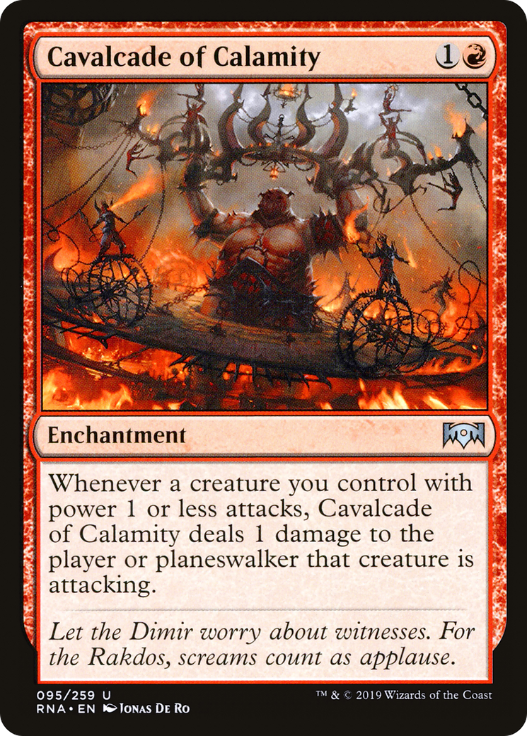 Cavalcade of Calamity (RNA-095) - Ravnica Allegiance Foil - Premium MTG Single from Wizards of the Coast - Just $0.59! Shop now at Game Crave Tournament Store