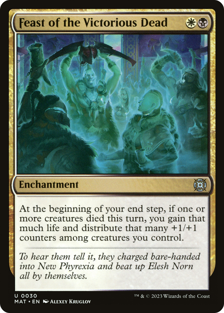 Feast of the Victorious Dead (MAT-030) - March of the Machine: The Aftermath - Premium MTG Single from Wizards of the Coast - Just $0.08! Shop now at Game Crave Tournament Store