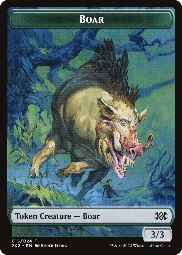 Boar (T2X2-015) - Double Masters 2022 Tokens Foil - Premium MTG Single from Wizards of the Coast - Just $0! Shop now at Game Crave Tournament Store