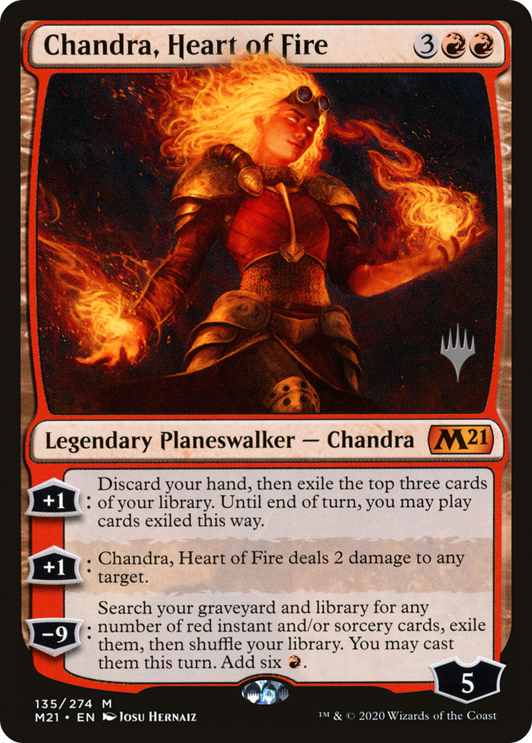 Chandra, Heart of Fire (PM21-135P) - Core Set 2021 Promos Foil - Premium MTG Single from Wizards of the Coast - Just $0.46! Shop now at Game Crave Tournament Store