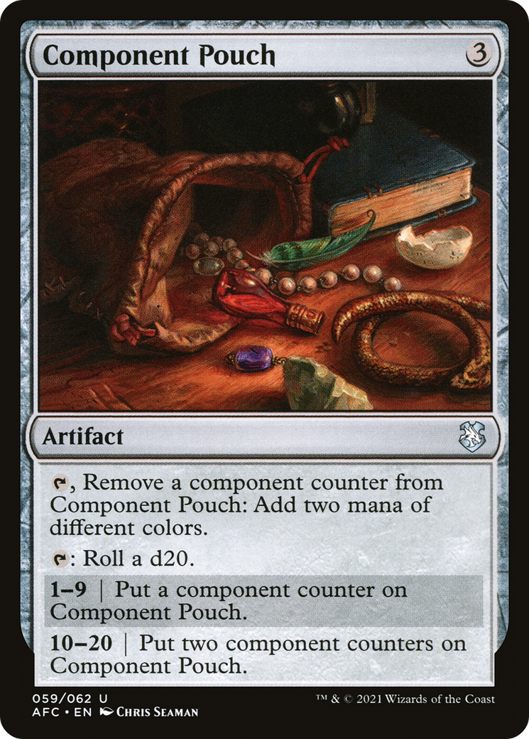 Component Pouch (AFC-059) - Forgotten Realms Commander - Premium MTG Single from Wizards of the Coast - Just $1.13! Shop now at Game Crave Tournament Store