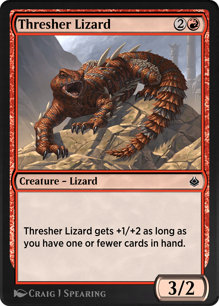 Thresher Lizard (AKR-178) - Amonkhet Remastered - Premium MTG Single from Wizards of the Coast - Just $0! Shop now at Game Crave Tournament Store