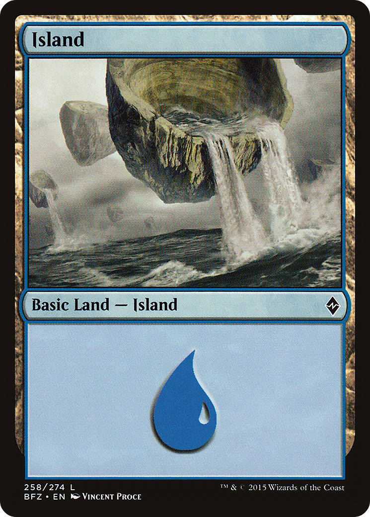 Island (BFZ-258A) - Battle for Zendikar - Premium MTG Single from Wizards of the Coast - Just $0.26! Shop now at Game Crave Tournament Store